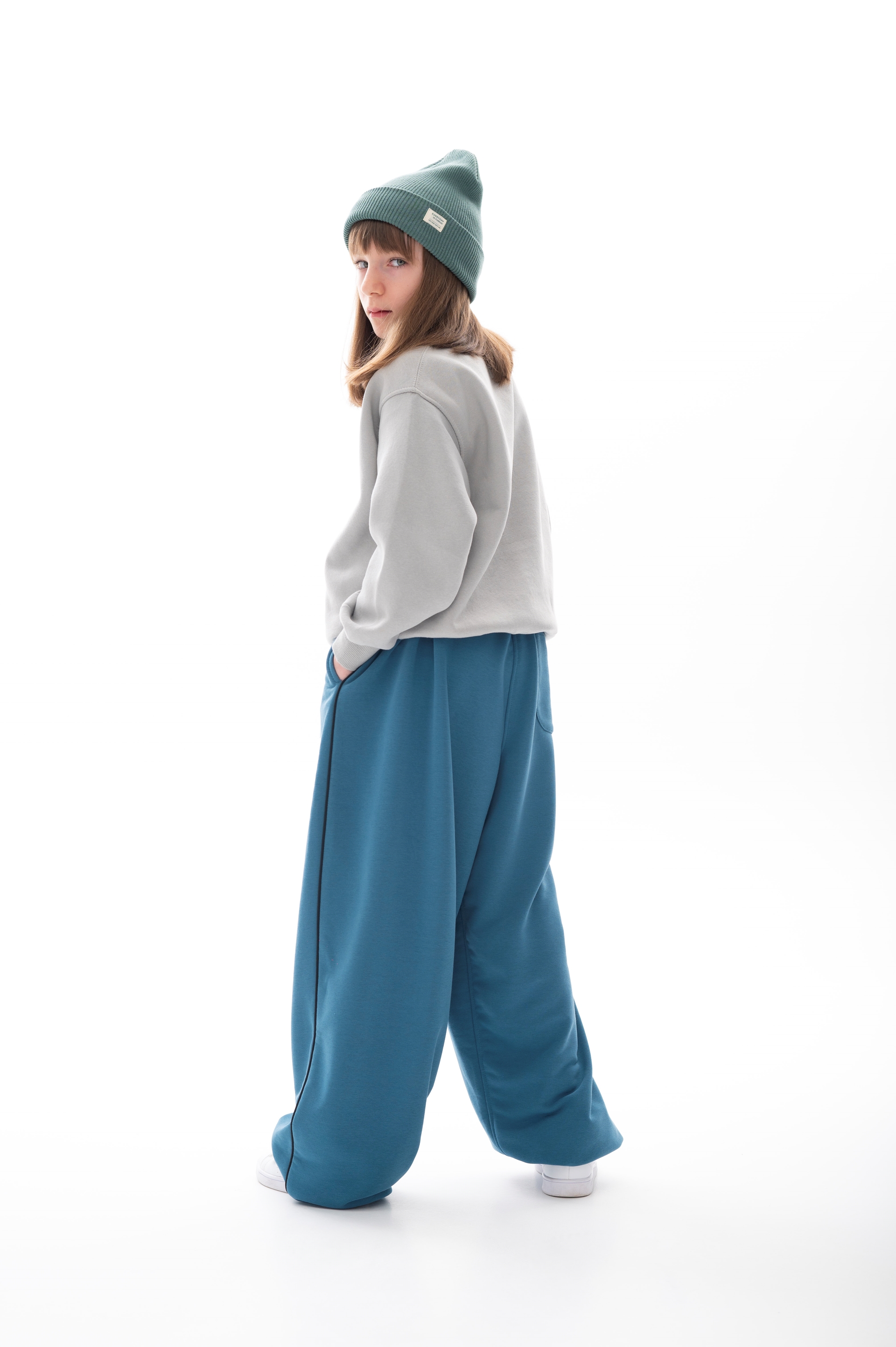 DENIM BLUE BASIC JOGGERS DENIM BLUE BASIC JOGGERS