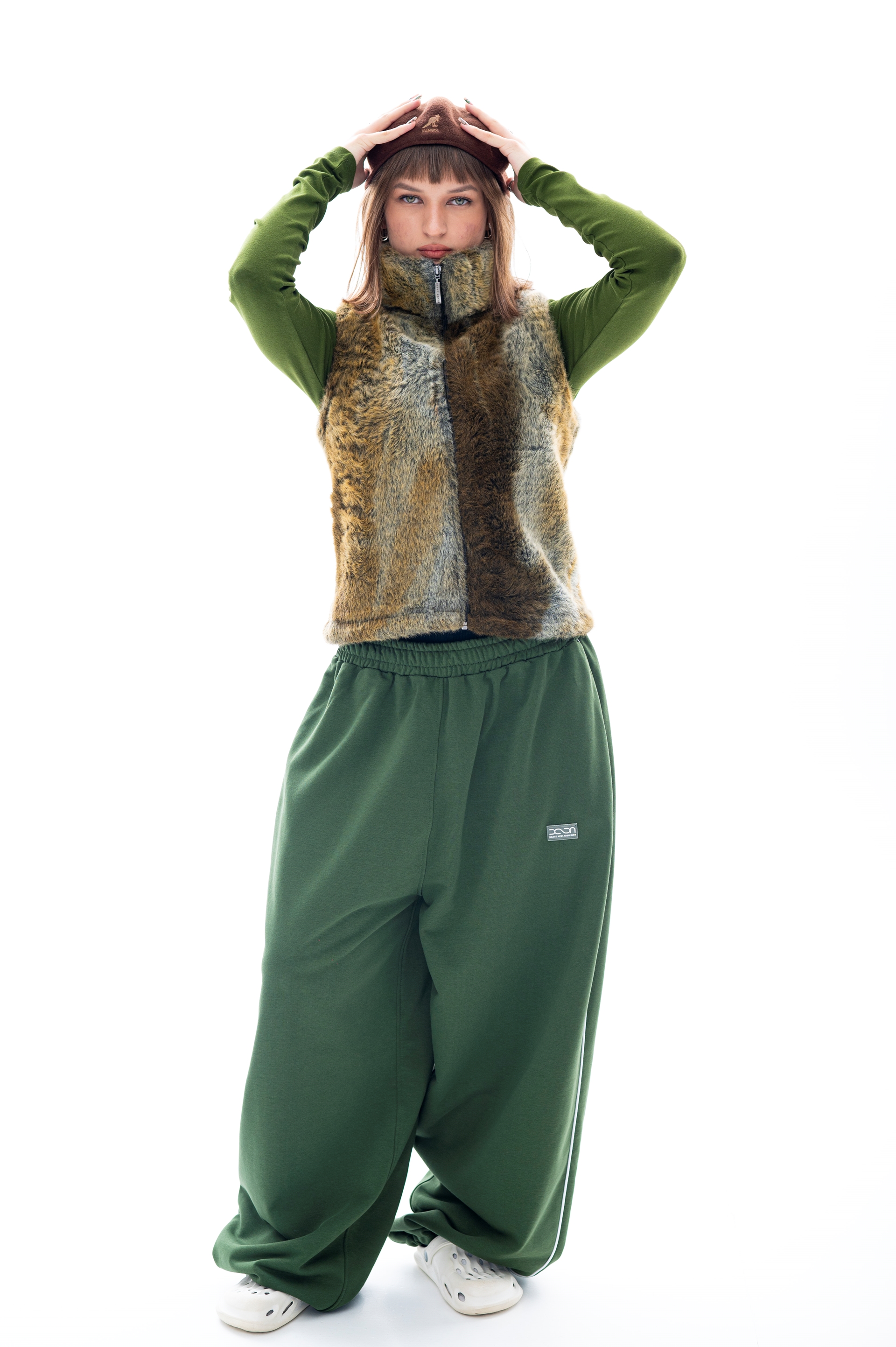 DARK GREEN BASIC JOGGERS DARK GREEN BASIC JOGGERS