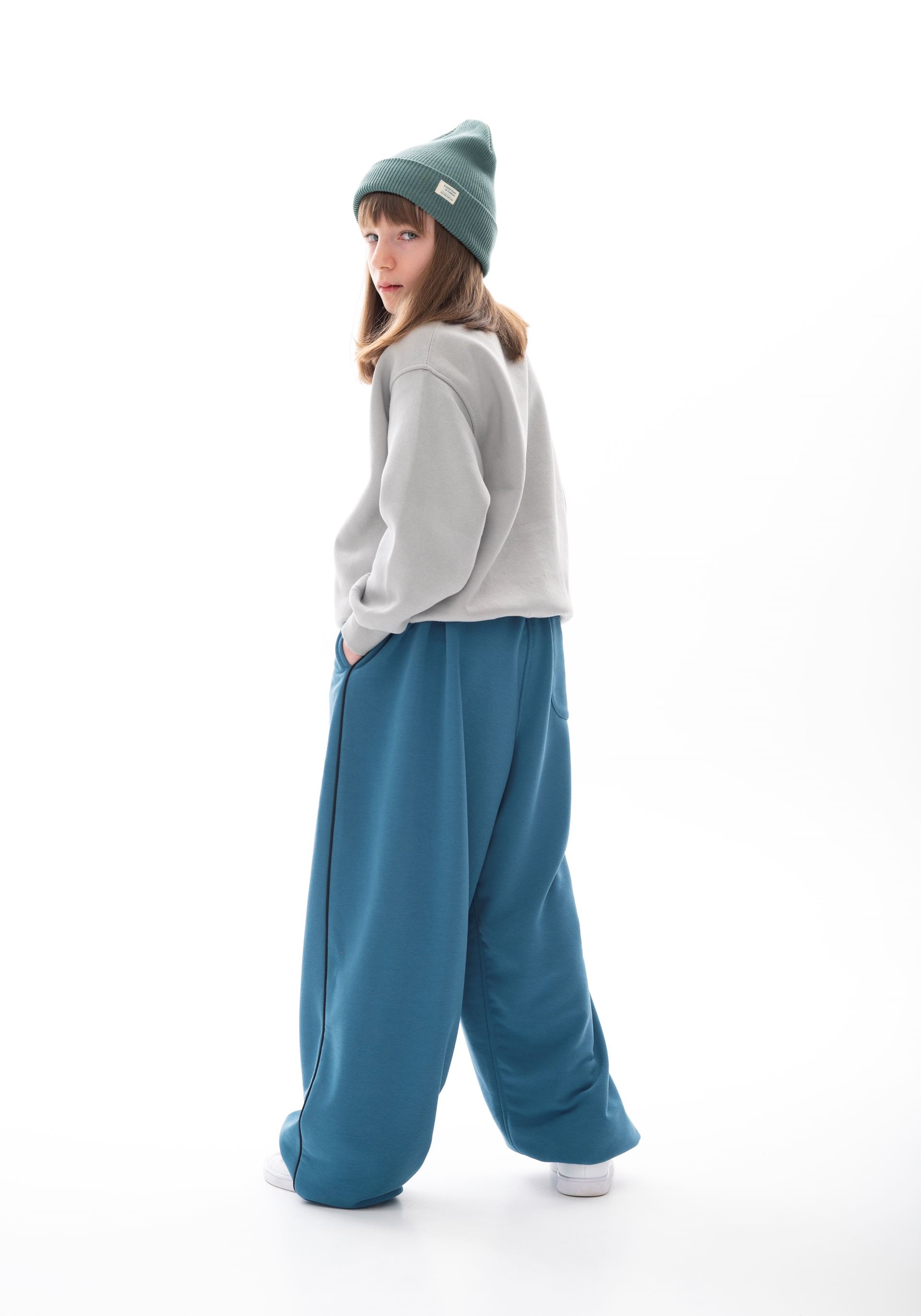 DENIM BLUE BASIC JOGGERS