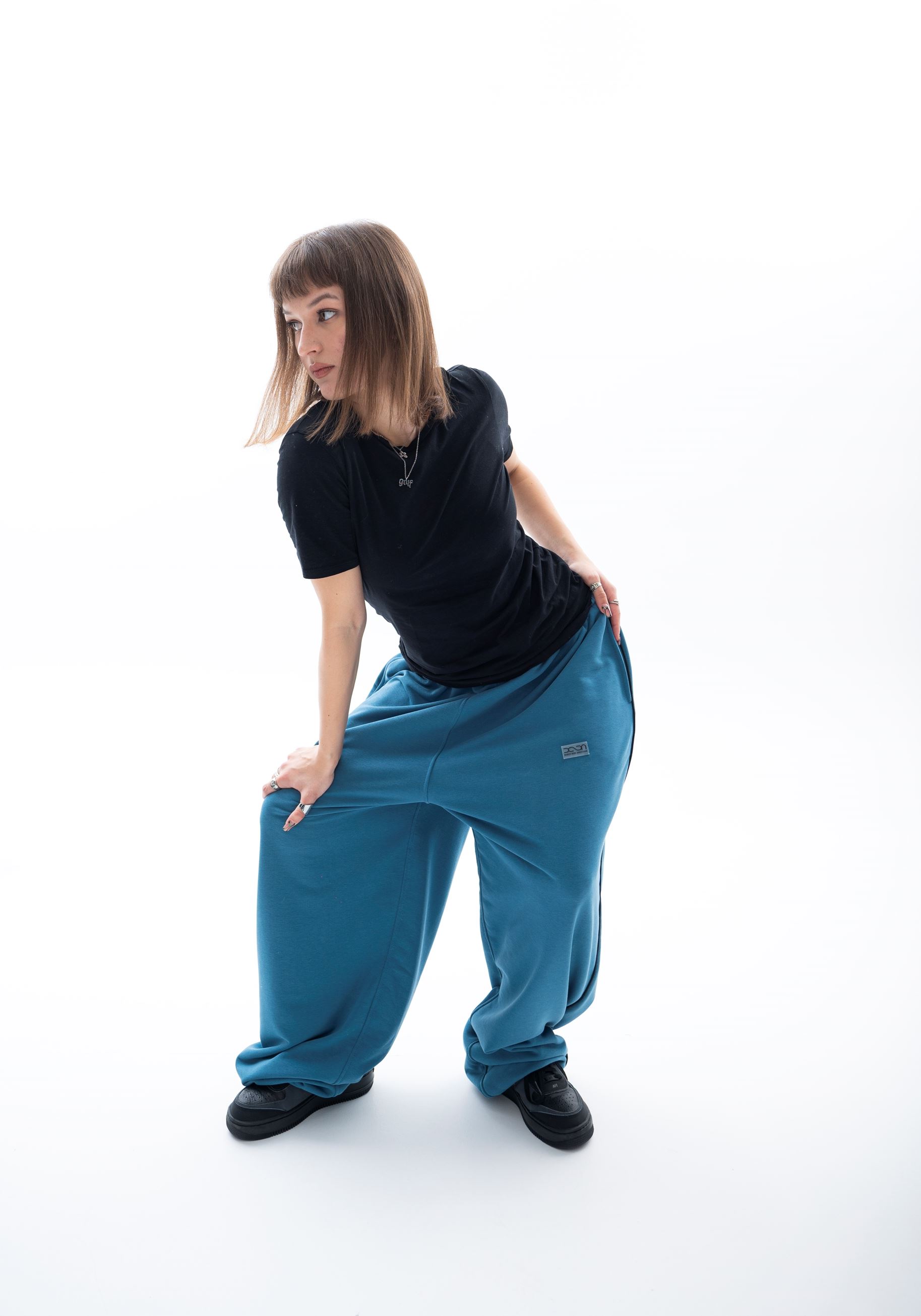 DENIM BLUE BASIC JOGGERS